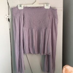Off the shoulder shirt